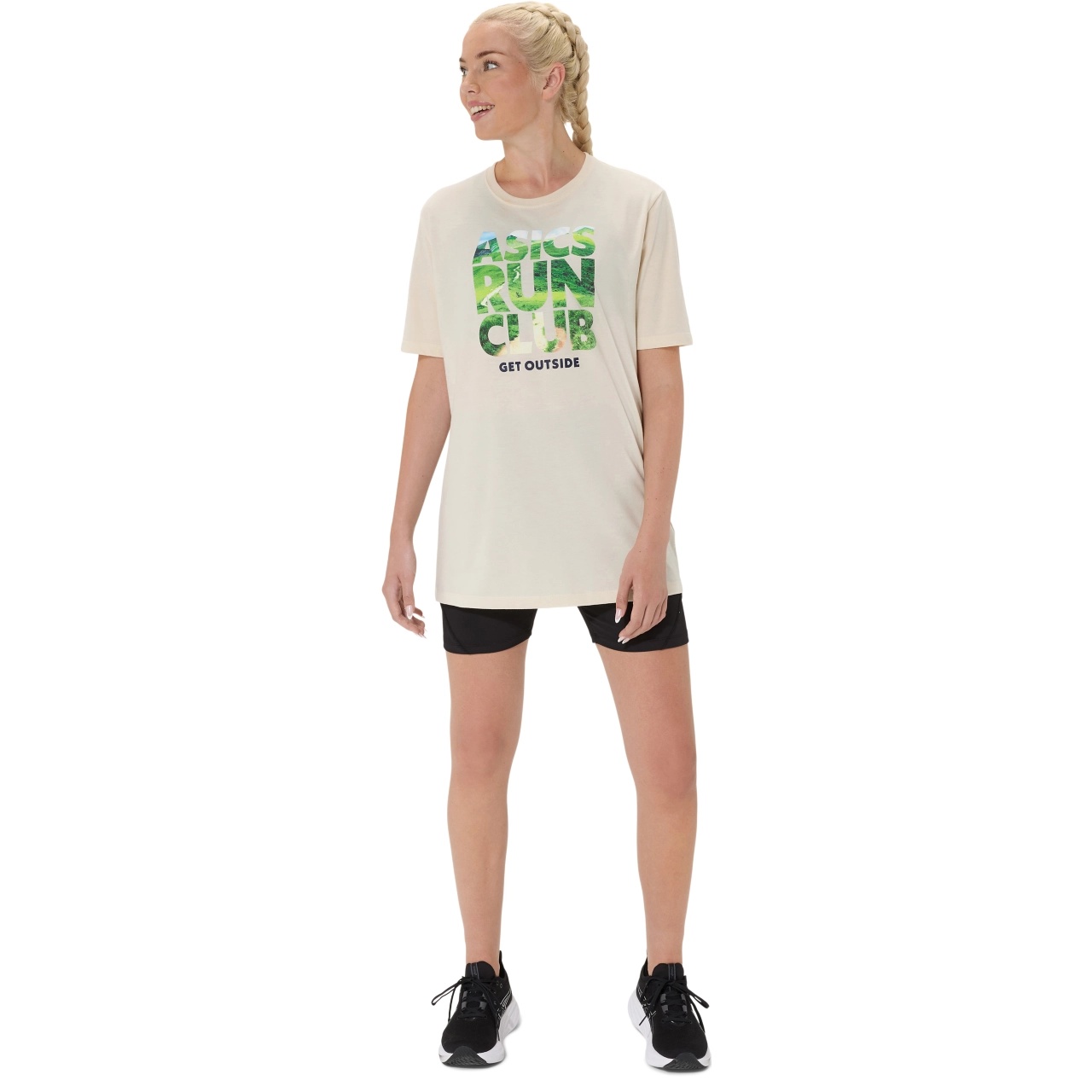 UNISEX ASICS RUN OUTSIDE CLUB SHORT SLEEVE TEE - 7