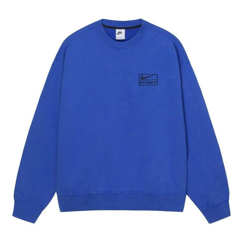 Nike Acid Wash Crew Fleece x Stussy 'Blue' DR4426-480 - 1