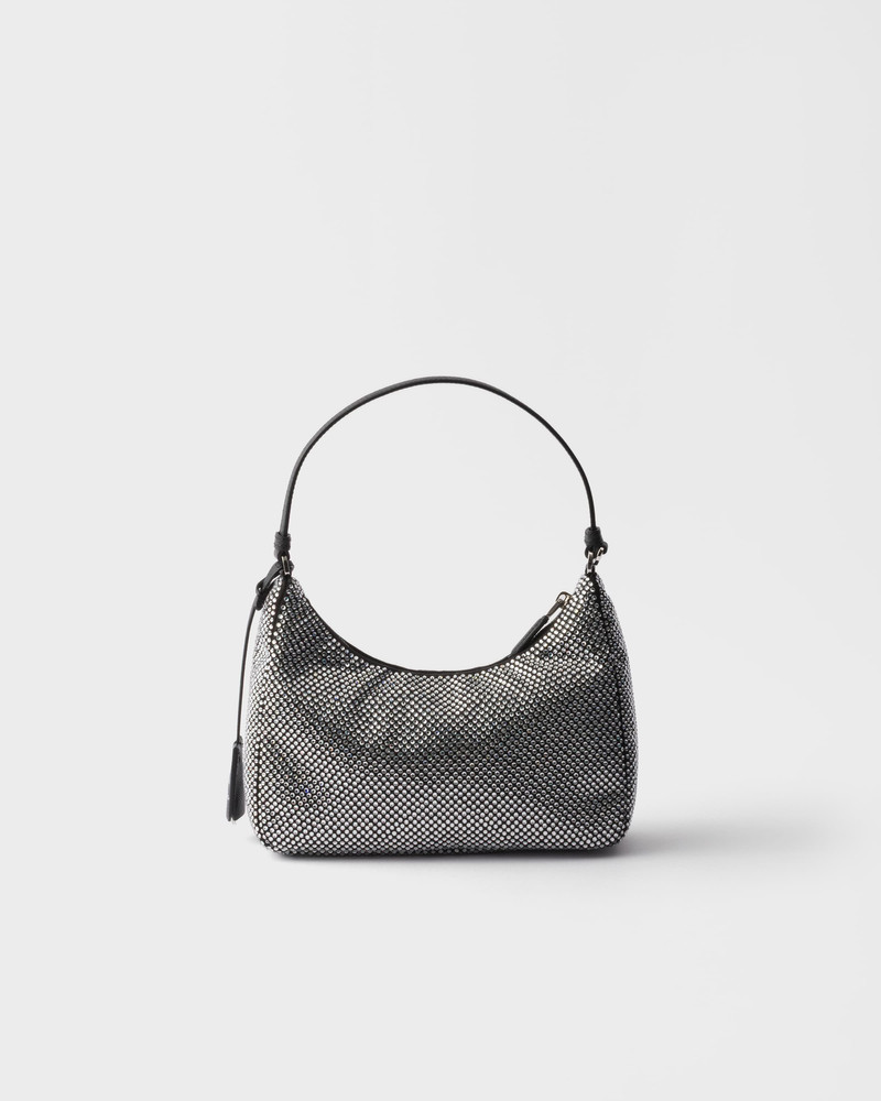 Prada Re-Edition 2005 mini crystal-studded satin bag 3