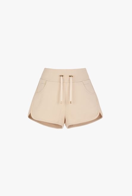 Exclusive - Beige cotton shorts - 1