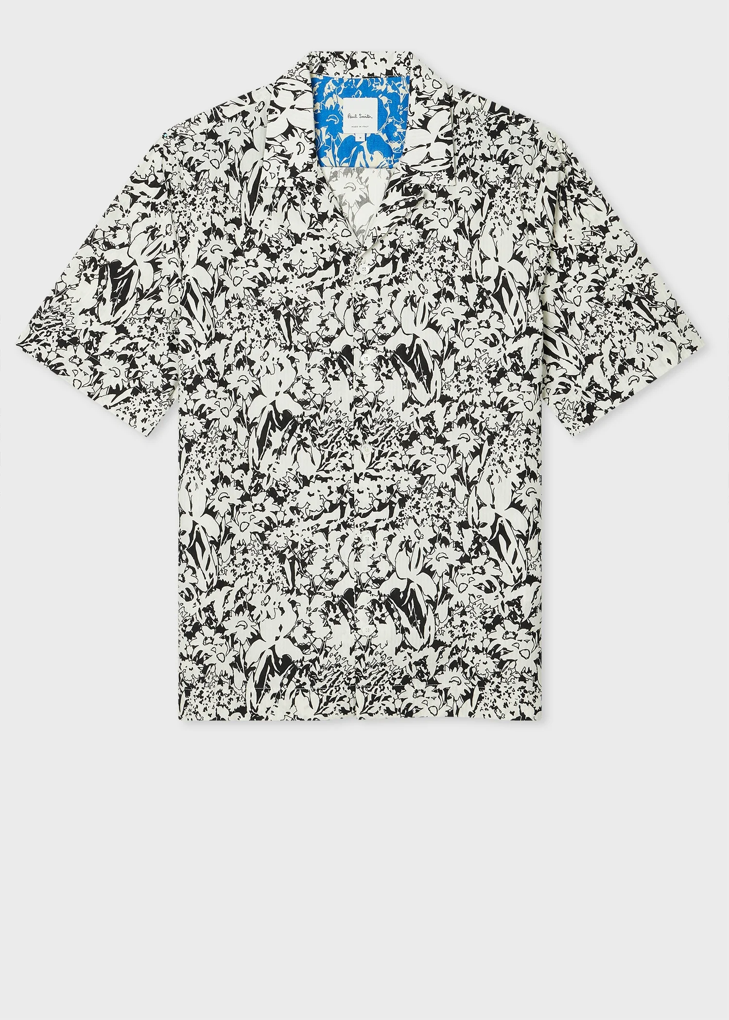 Black And White 'Avant Garden' Print Short-Sleeve Shirt - 1