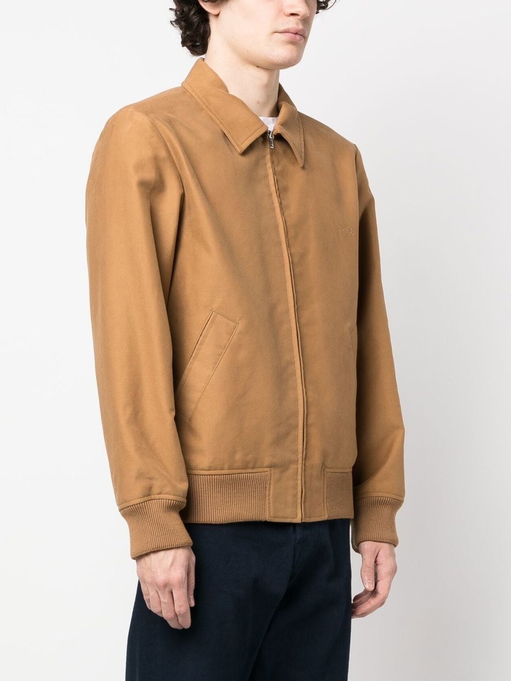 zip-up shirt jacket - 3
