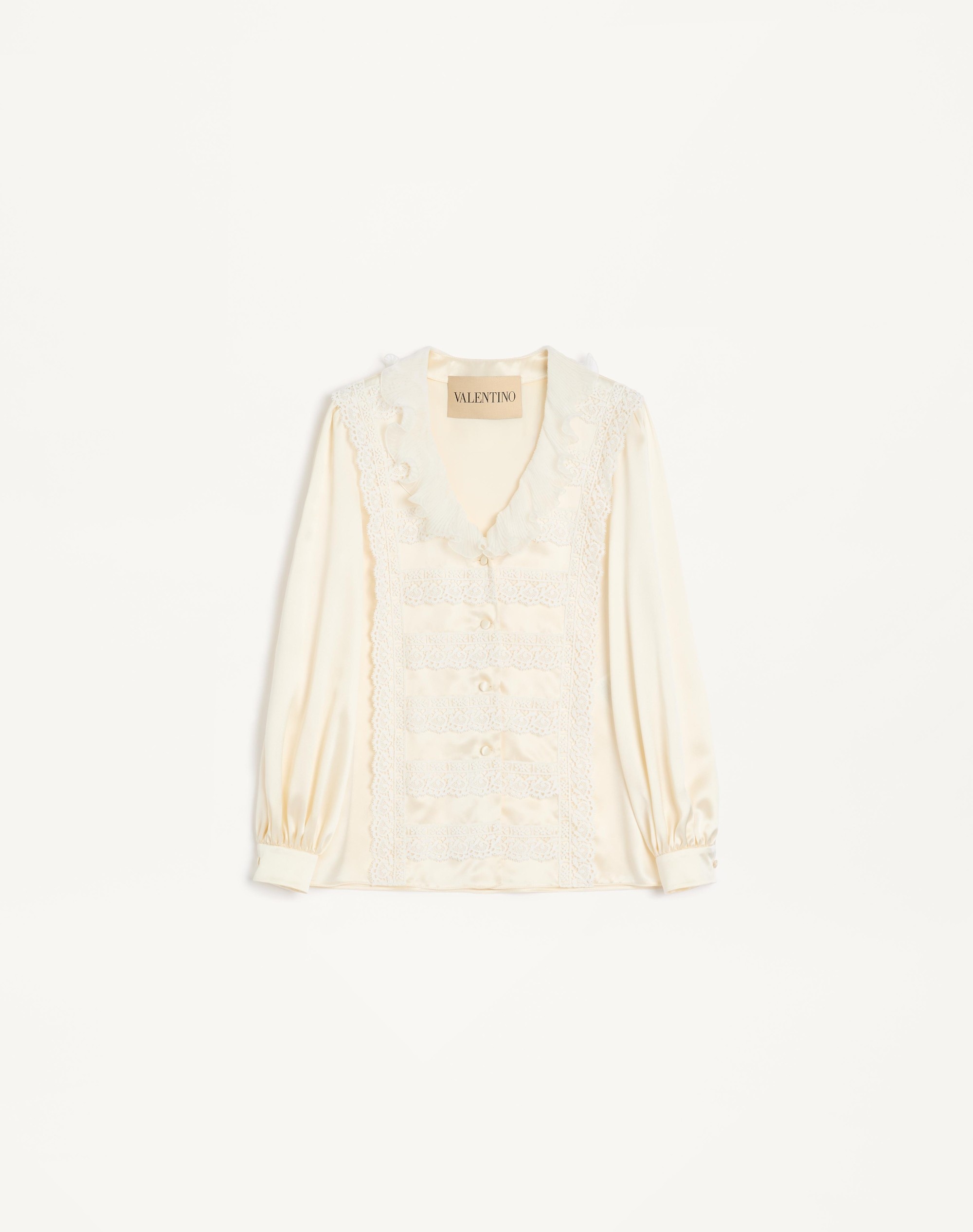 CREPE SATIN SHIRT - 1