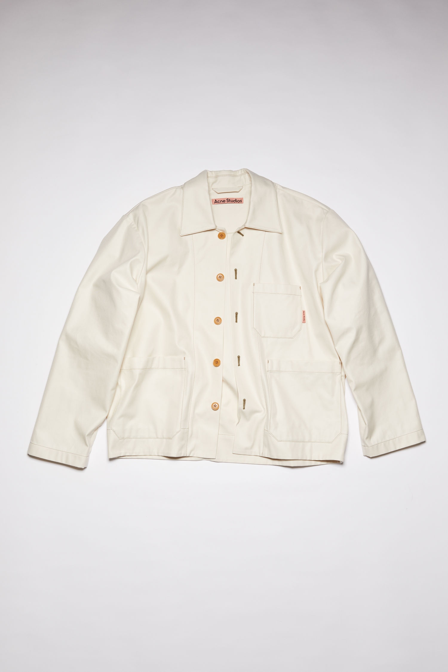 Heavy twill jacket - Ecru beige - 4