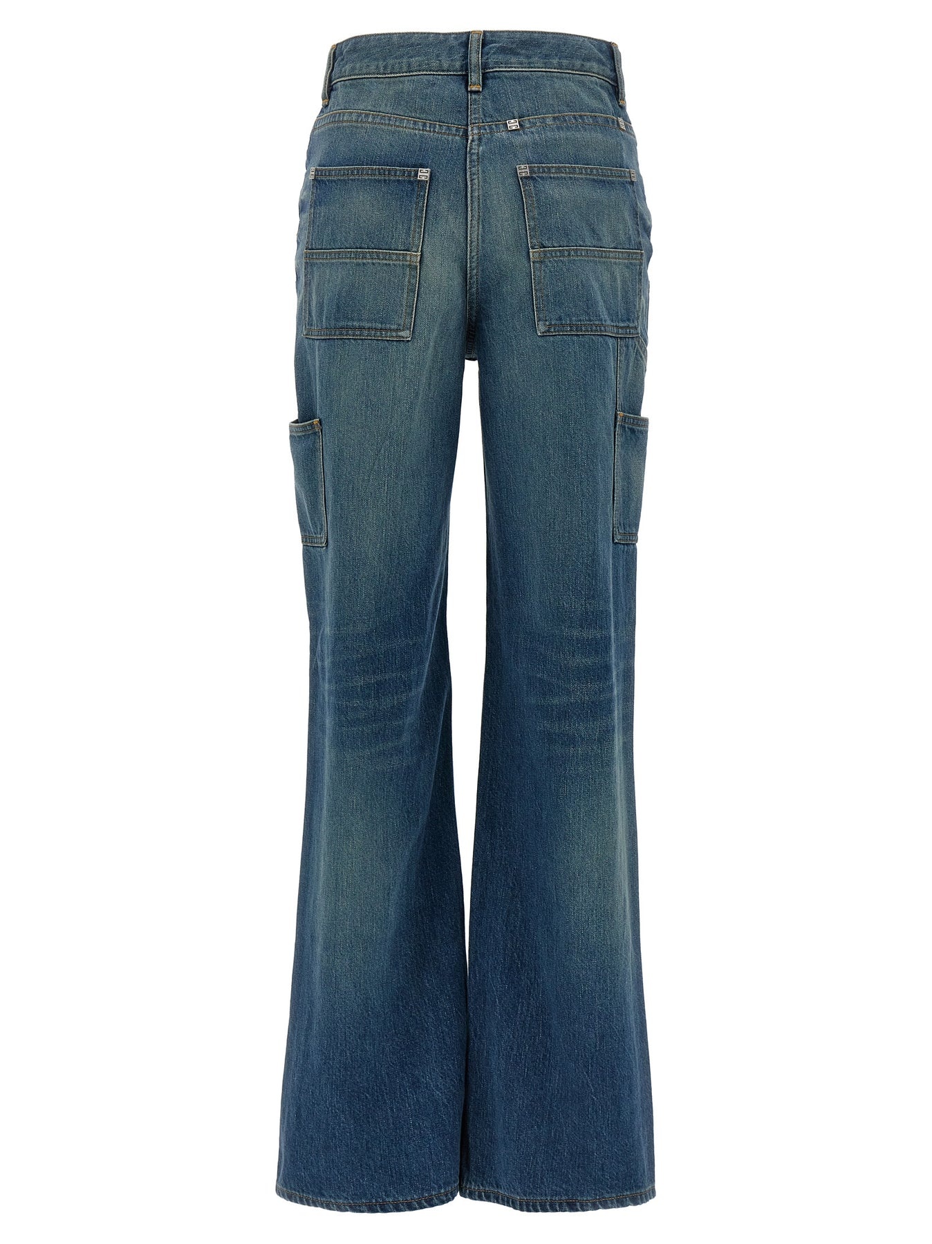 デニム・ジーパン GIVENCHY 'Wide leg' jeans Blue BW512F5Y9K Givenchy Wide Leg Jeans Blue | wananluxury | REVERSIBLE