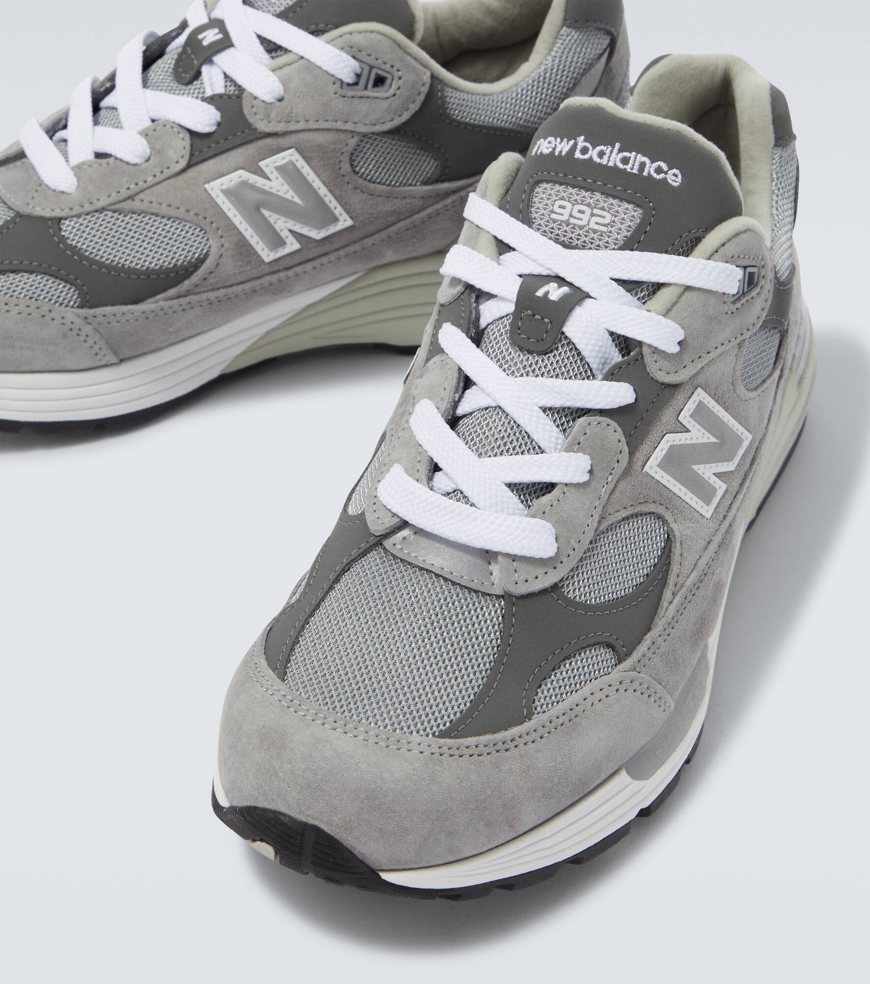 992 suede-trimmed sneakers - 3