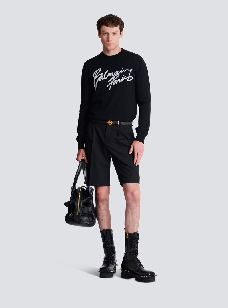 Balmain Merino wool jumper outlook