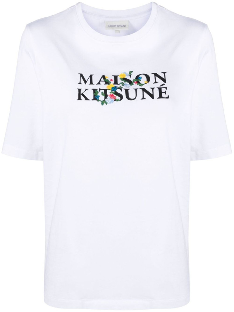 logo-print cotton T-shirt 1