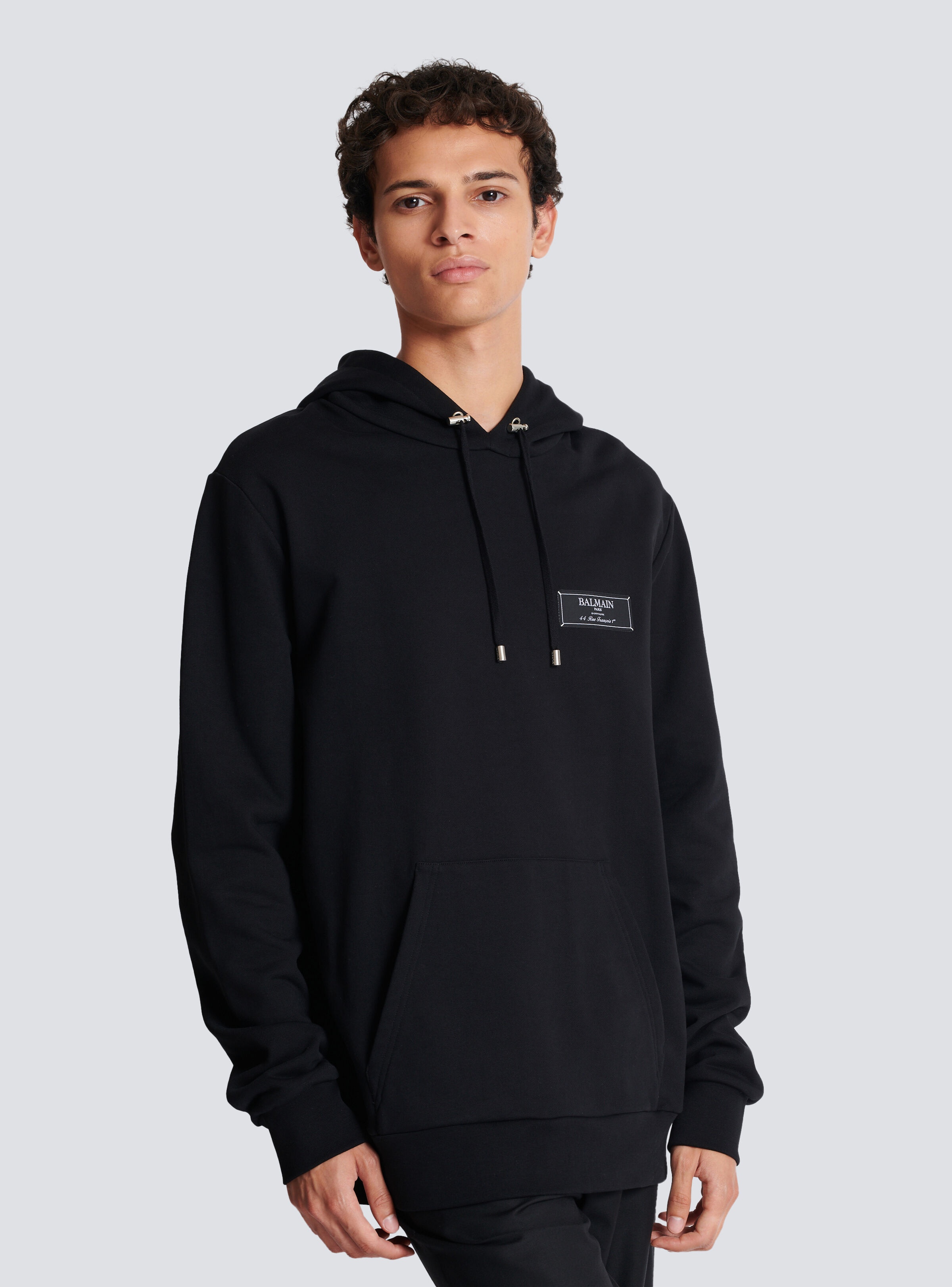 Balmain label hoodie - 6