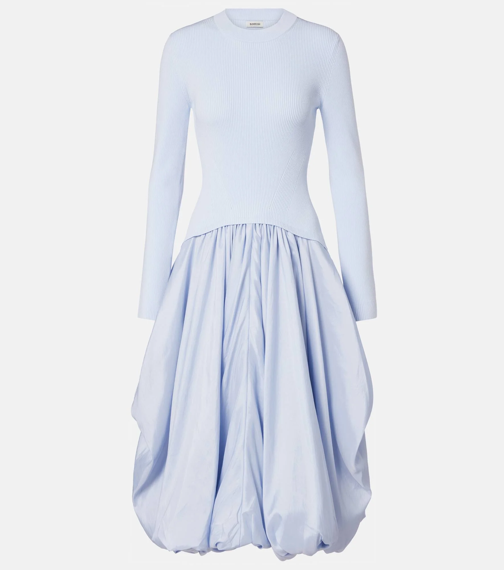 Kenlie taffeta-trimmed midi dress - 1