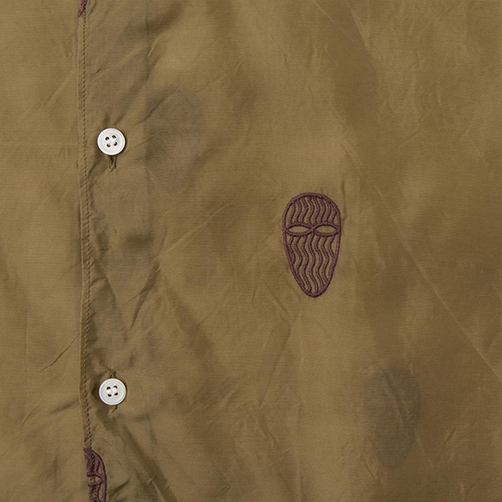 COMME DES GARCONS SHIRT MASK EMBROIDERED - KHAKI - 4