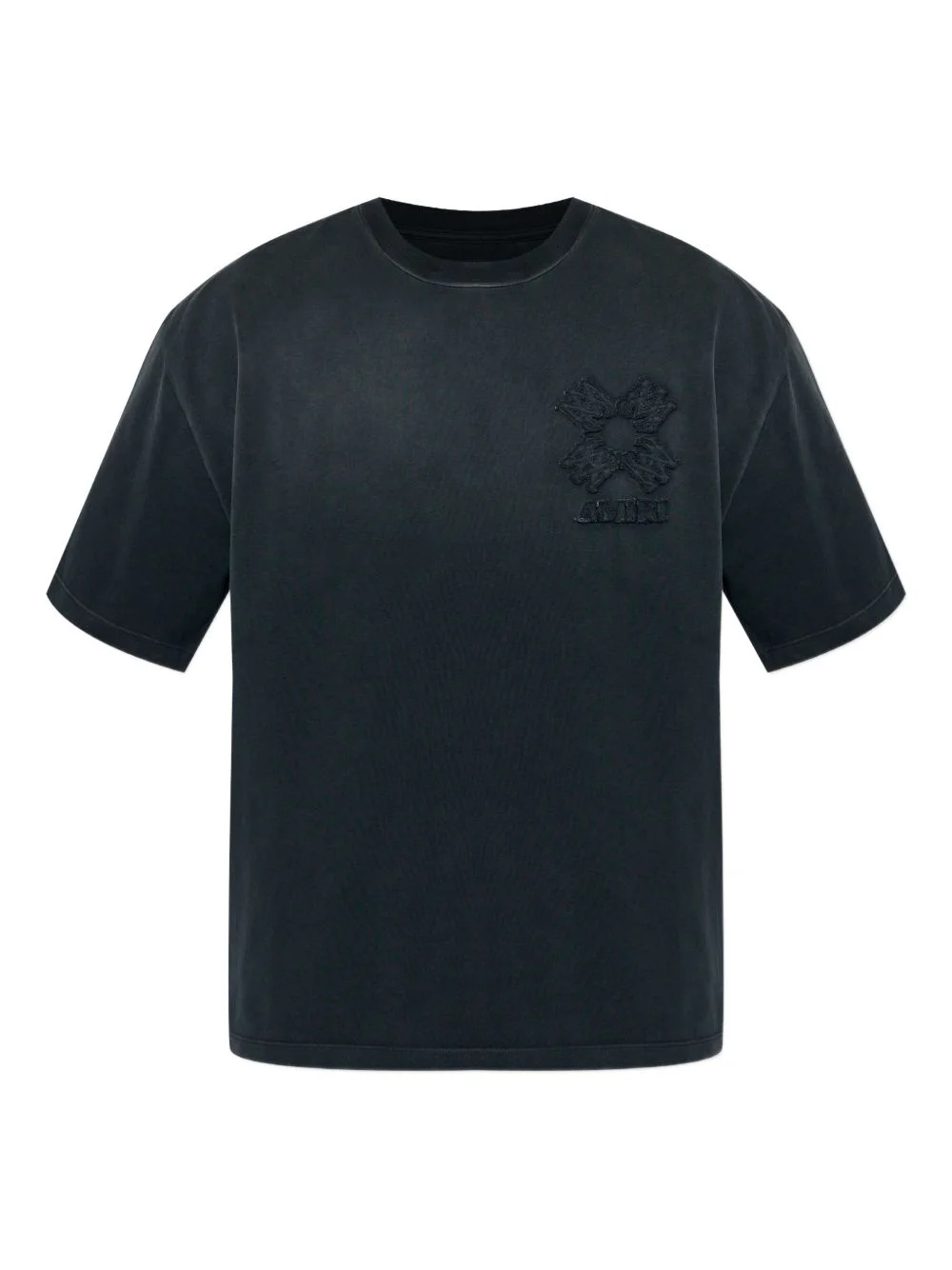 logo-embroidered short-sleeve T-shirt - 1