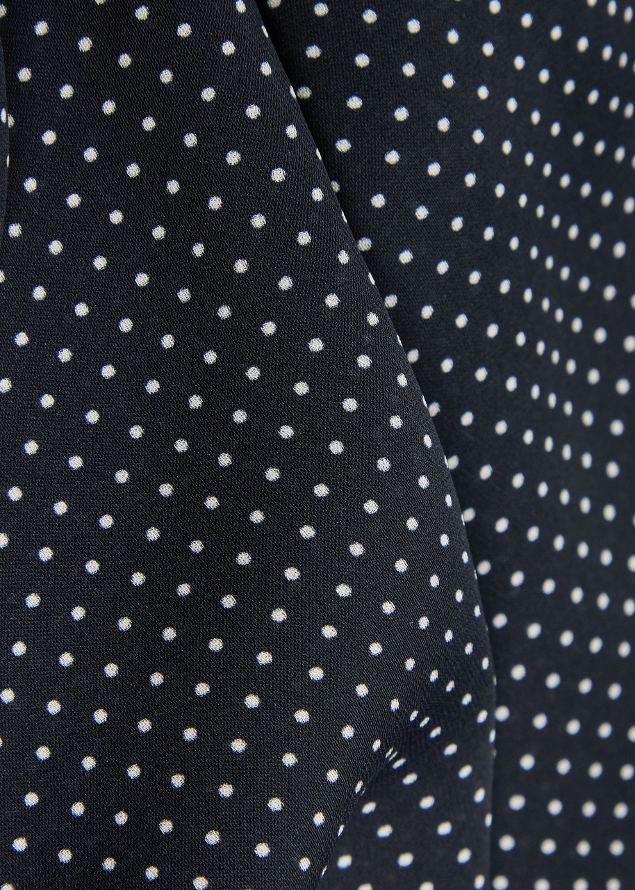 Frame The Gillian Polka-dot Silk-chiffon Blouse - 5