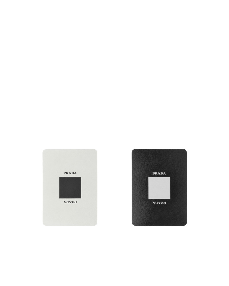 Prada Saffiano leather Playing Cards set outlook