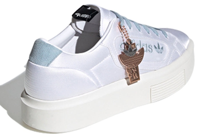 adidas gazelle silver green womens Adidas Aloha Super Shoe Chalk White / Cloud White / Blue Bird