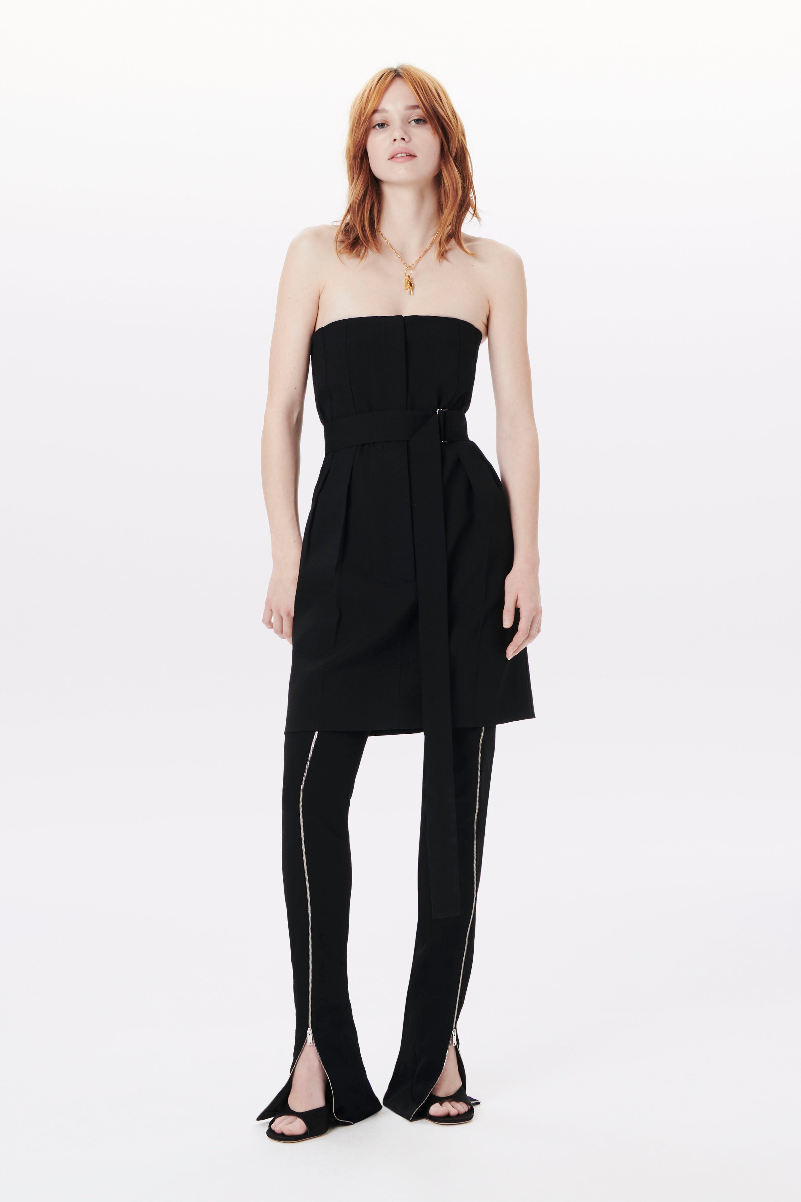 Strapless Mini Dress in Black - 5
