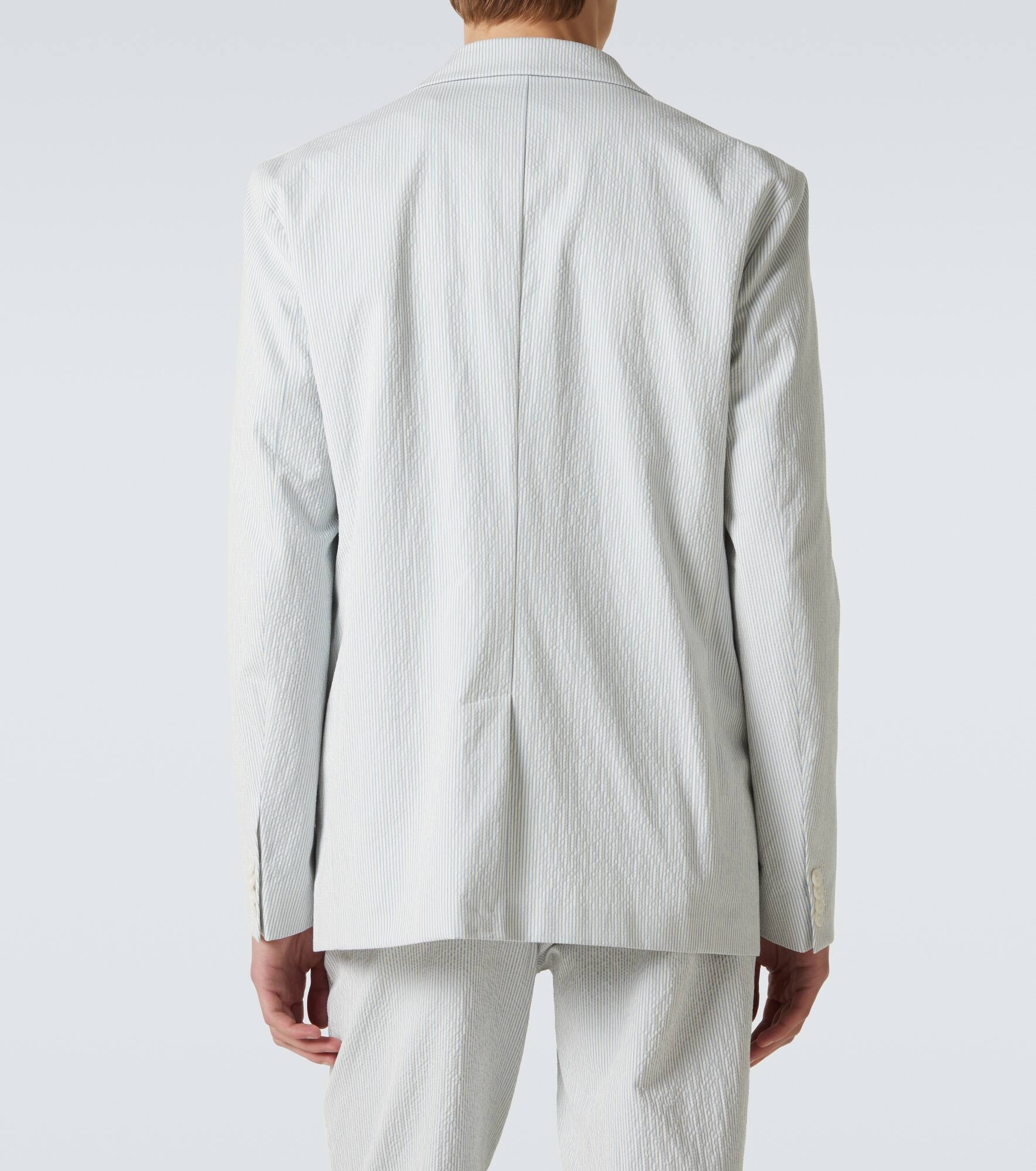 Garret cotton-blend seersucker blazer - 4