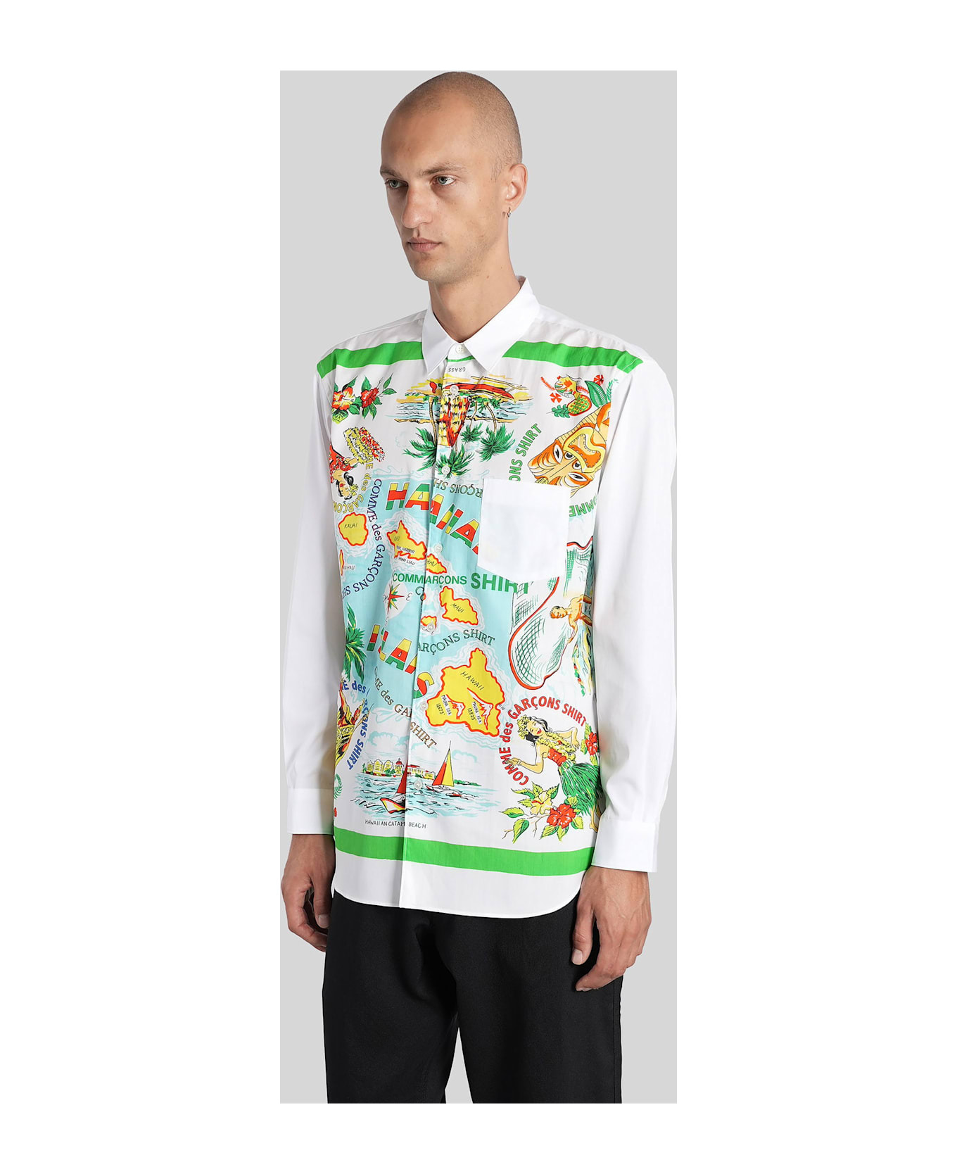 Shirt In White Cotton - 4
