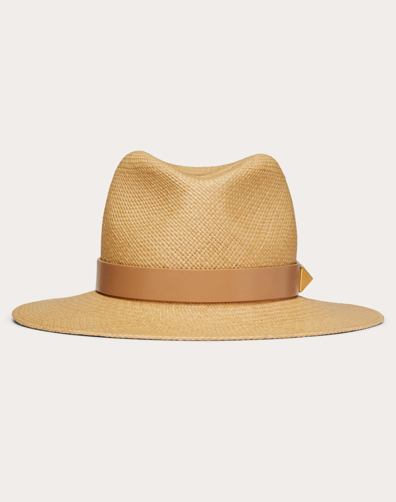ROMAN STUD STRAW FEDORA 1