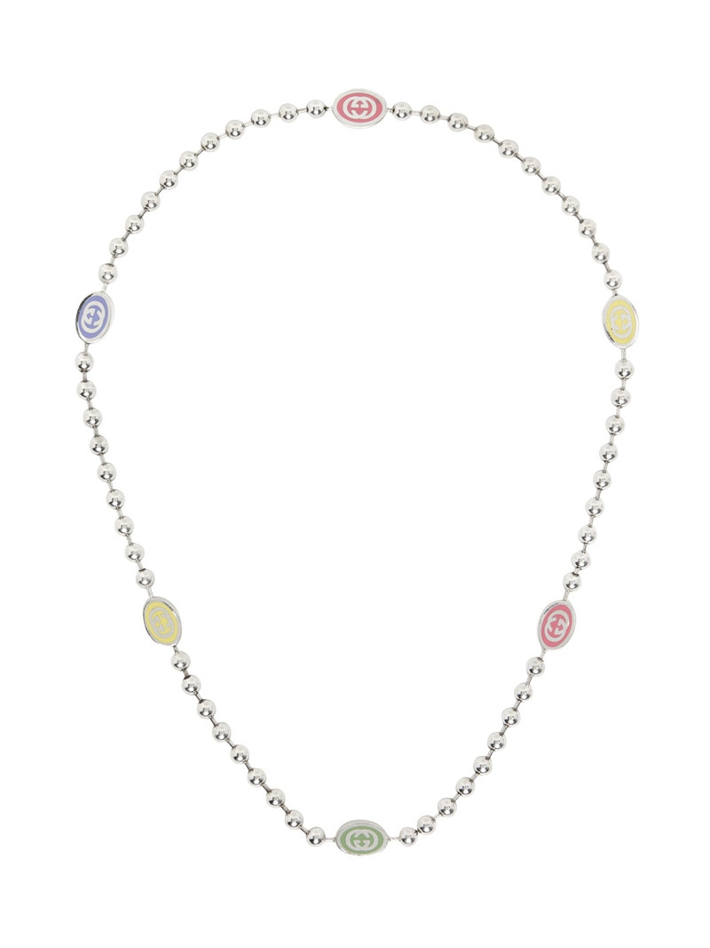 Silver Ball Chain Necklace - 1