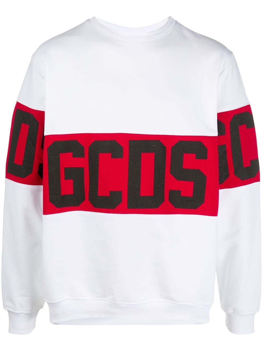 logo band cotton sweatshirt - 1