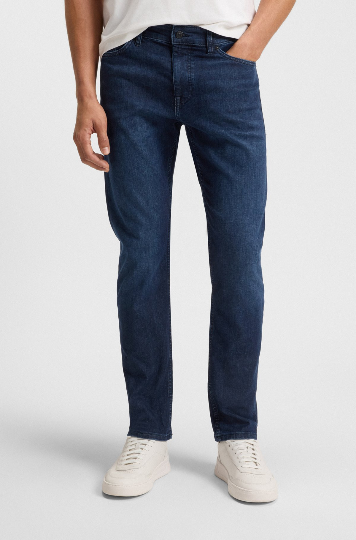 DELAWARE SLIM-FIT JEANS IN DARK-BLUE DENIM - 2