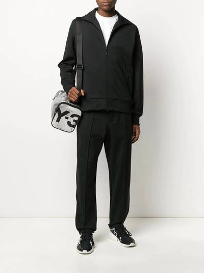 Y-3 high collar logo embroidered jacket outlook