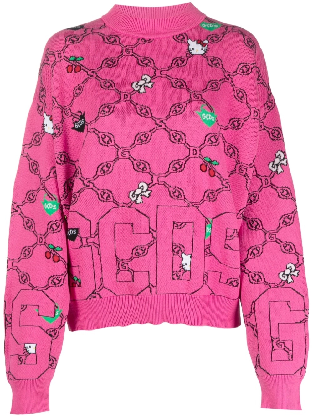 x Hello Kitty patterned-intarsia-knit sweatshirt - 1