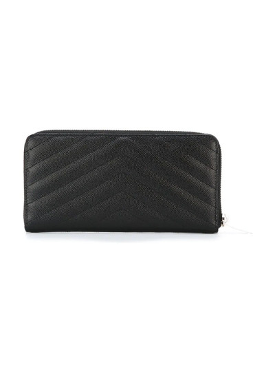 SAINT LAURENT Monogram matelassé zip-around wallet outlook