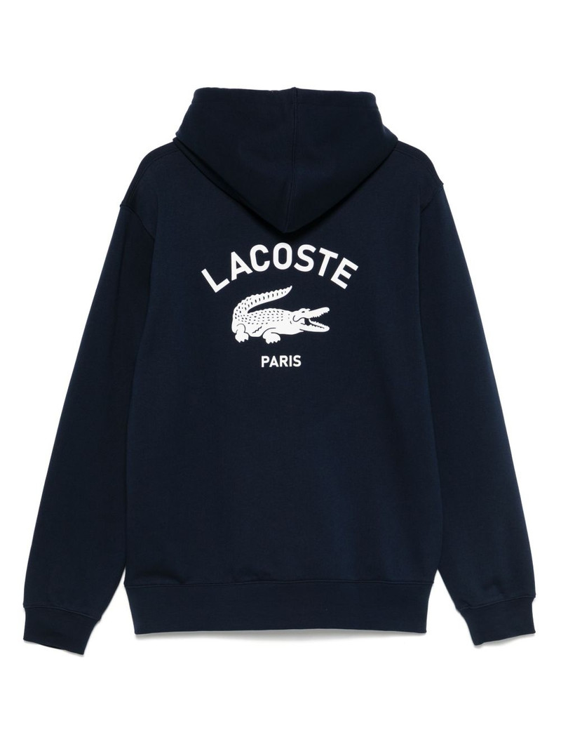 LACOSTE logo-print hoodie outlook