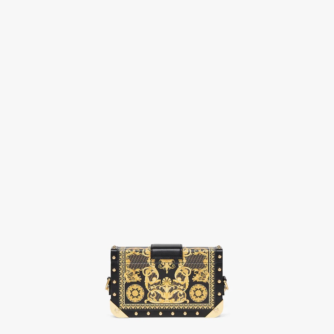 Fendace leather bag with multicolor print - 3