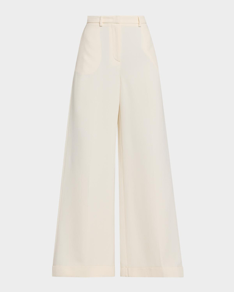 Wide-Leg Cady Pants 1
