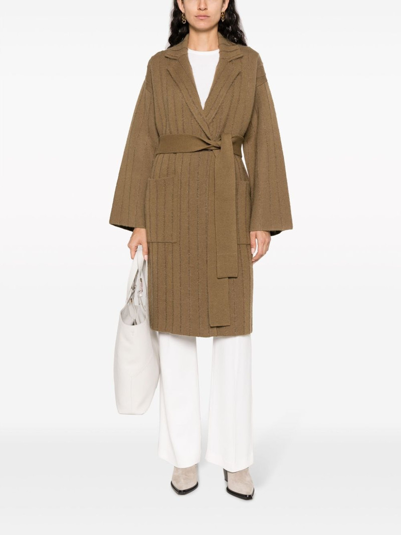 JOSEPH striped fine-knit coat outlook
