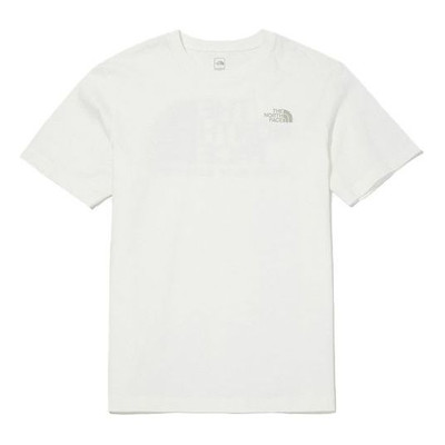 The North Face THE NORTH FACE Cotton Logo T-shirt 'White' NT7UN06B outlook