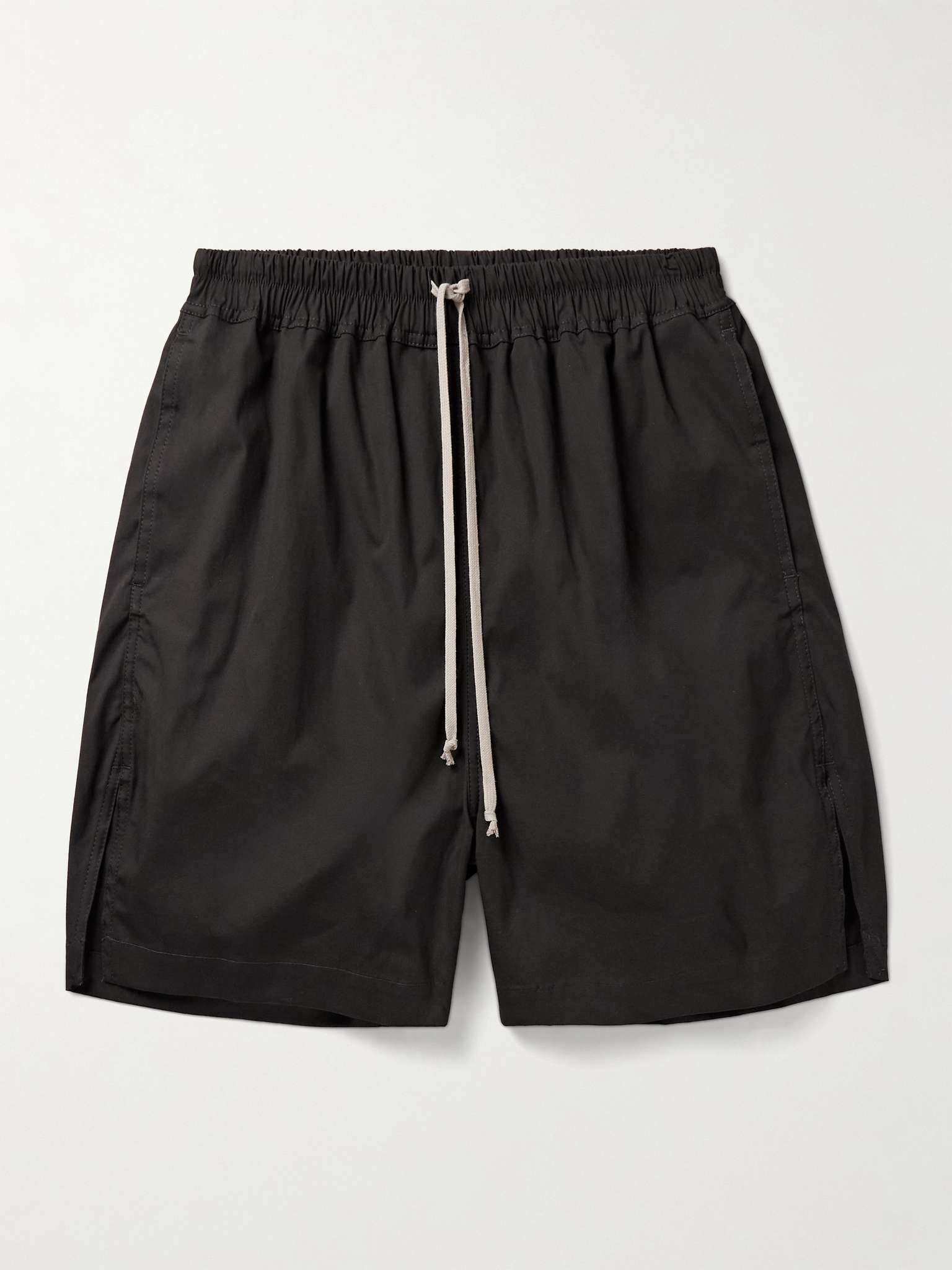 Straight-Leg Stretch-Cotton Poplin Drawstring Shorts - 1