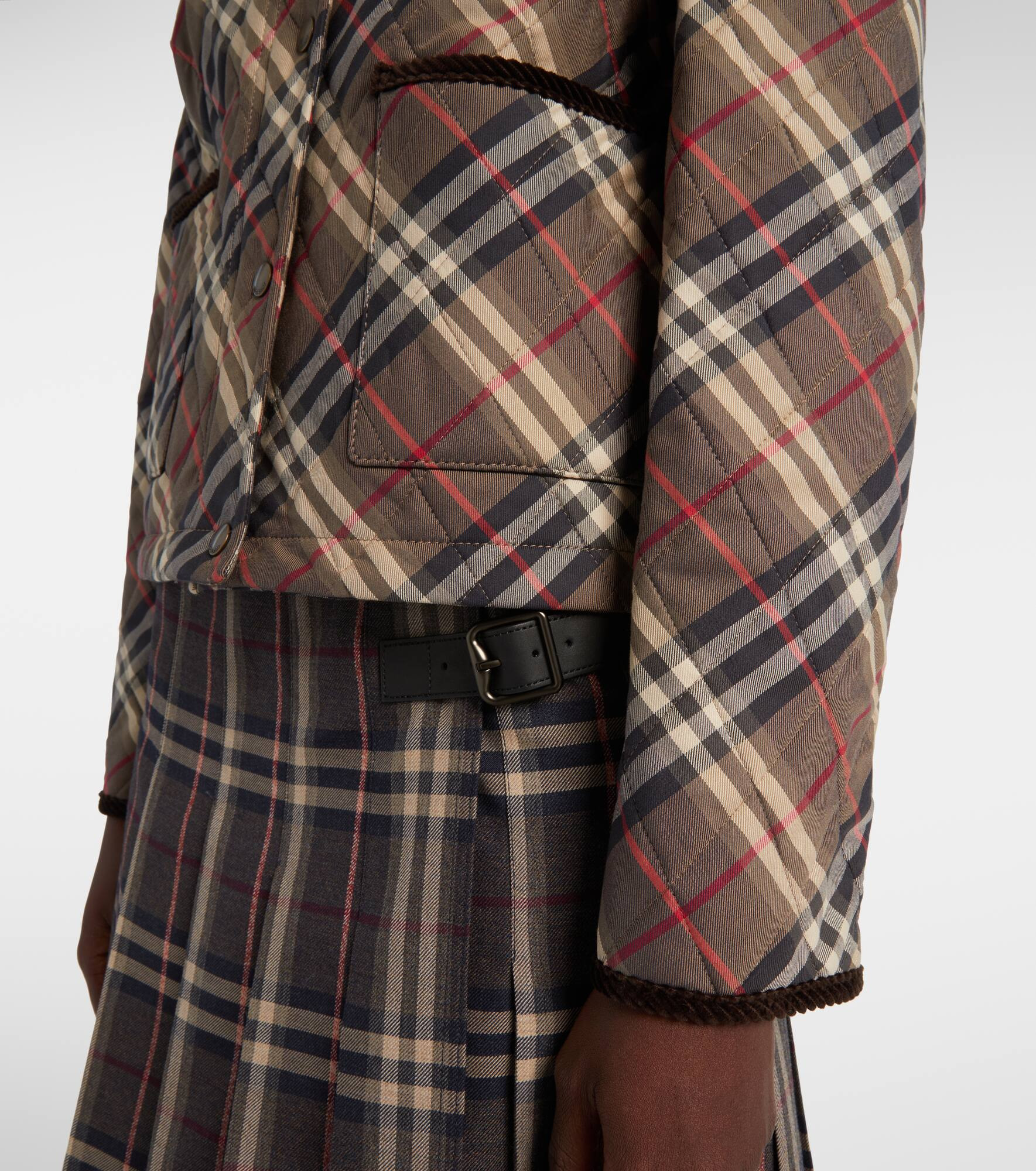Burberry Check quilted cotton jacket - 5