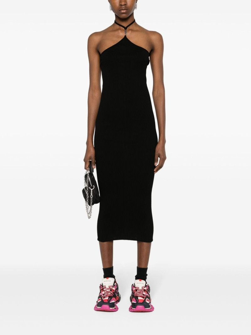 AMIRI logo-plaque midi dress outlook