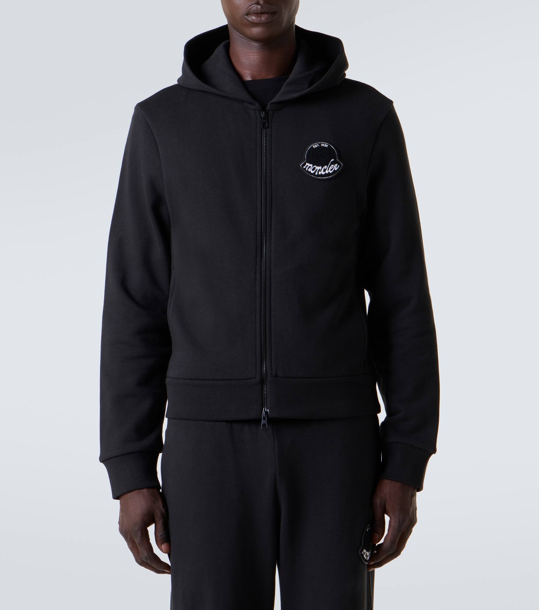 Logo cotton jersey hoodie - 3