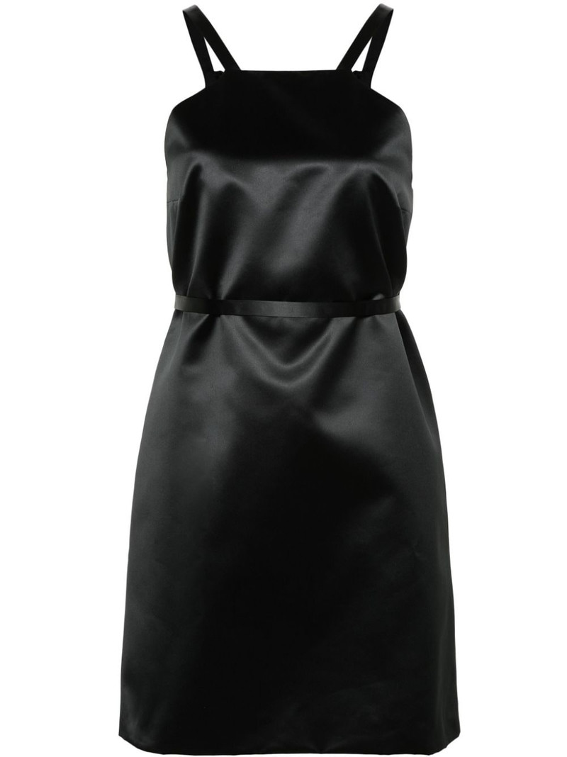 belted satin mini dress 1