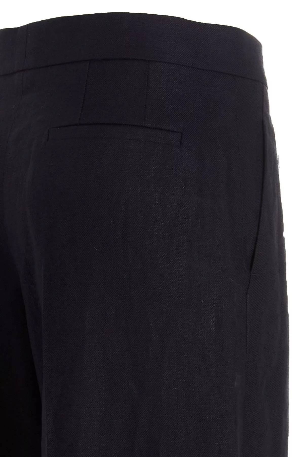 Linen pants with front pleats - 4