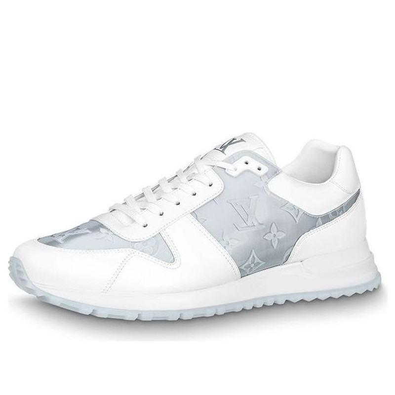 LOUIS VUITTON Run Away Sneakers 'White with Grey Monogram' 1A8KIU - 1