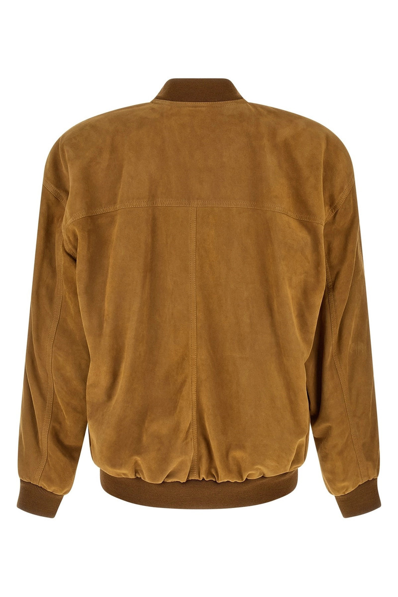 SAINT LAURENT Suede bomber jacket outlook