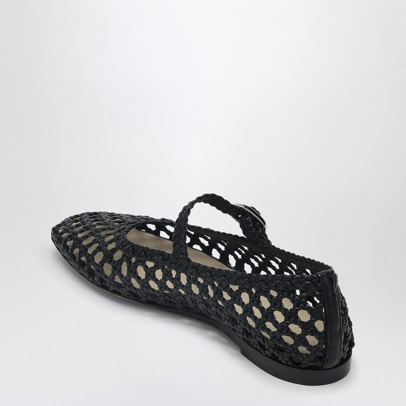 LE MONDE BÉRYL WOVEN MARY JANE BALLERINA BLACK outlook