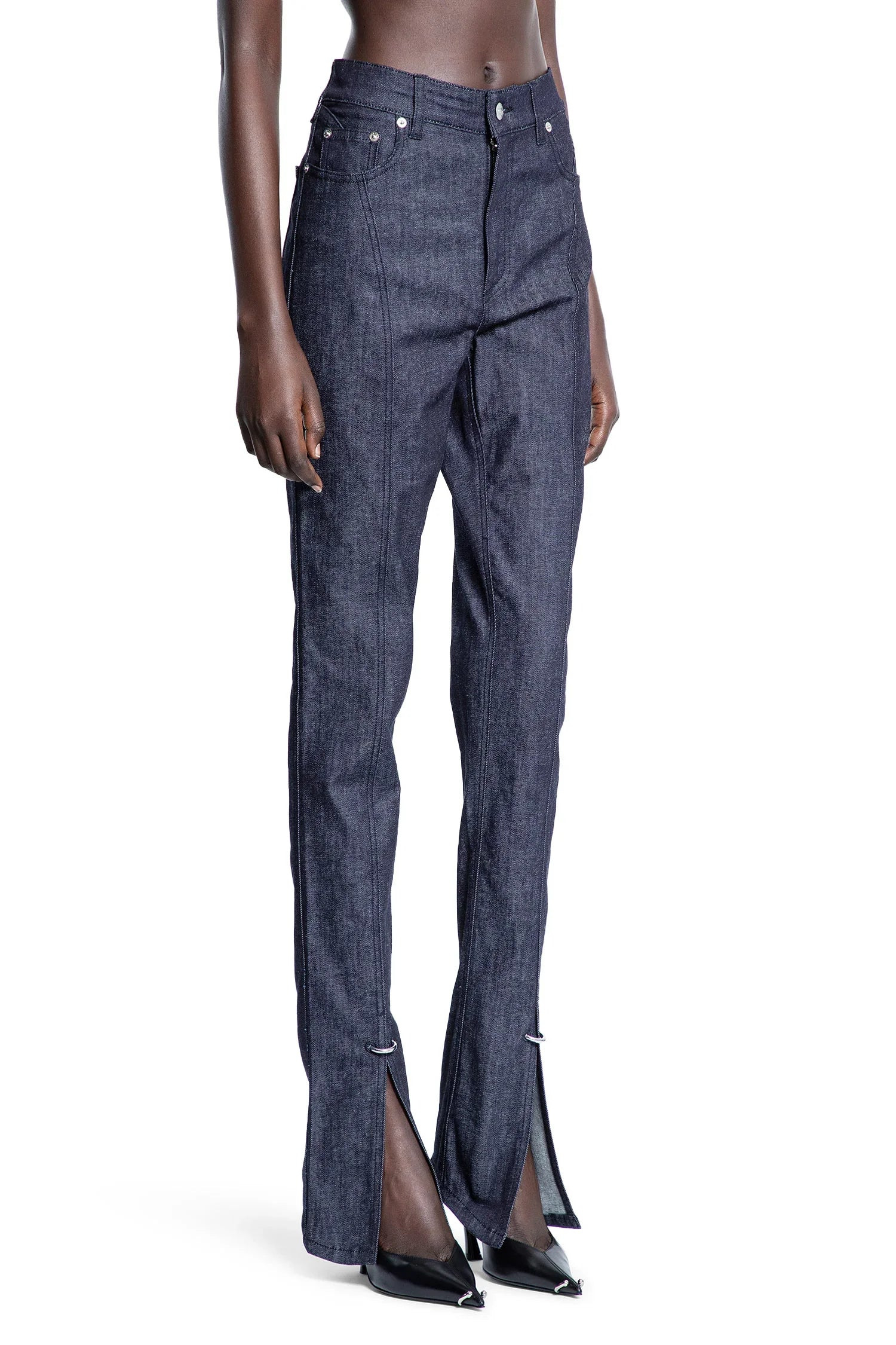 Pierced-Raw-Denim-Skinny-Jeans - 2