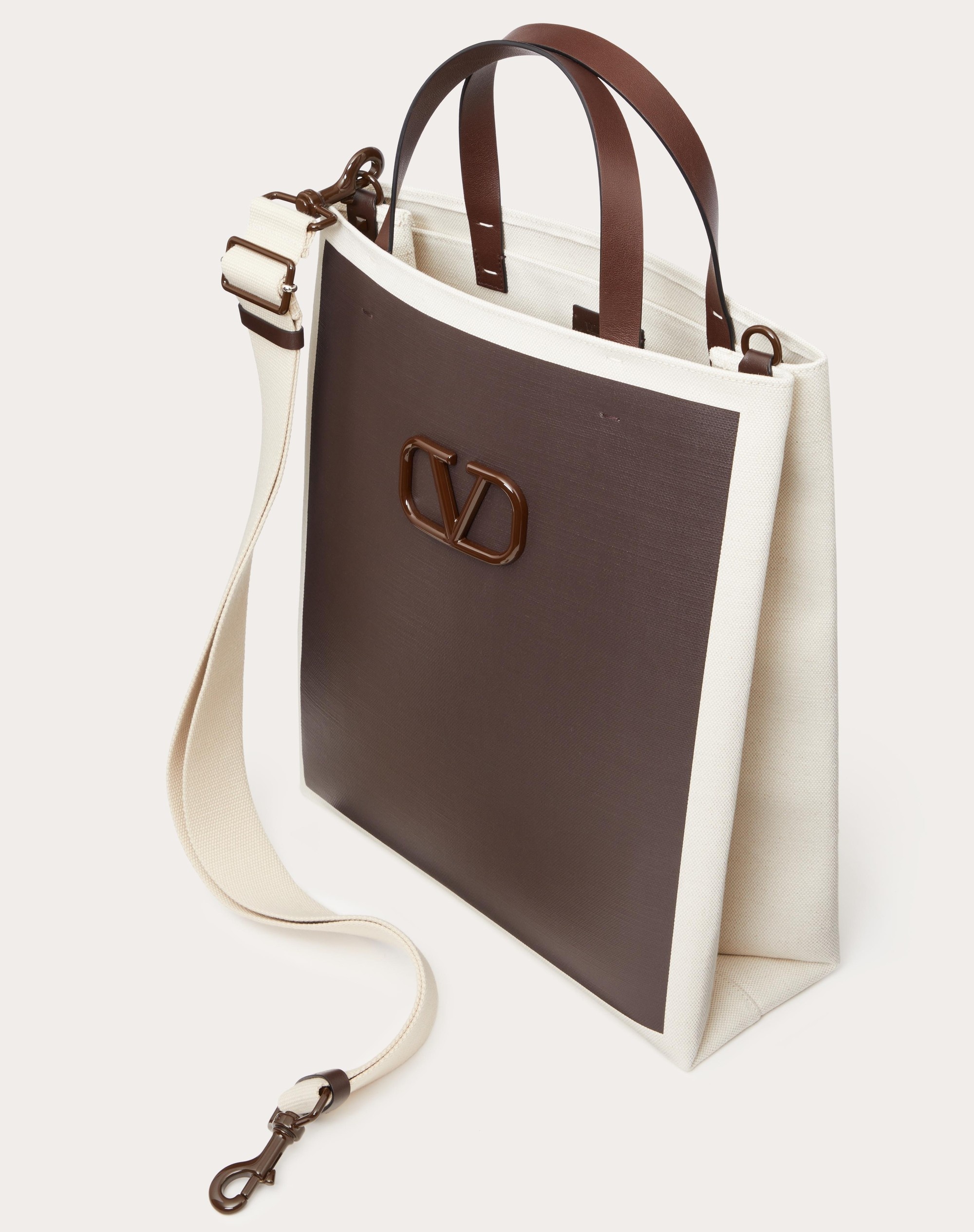 【VALENTINO】CANVAS VLOGO SIGNATURE SHOPPING BAG Valentino Blue VLogo Signature Canvas Shopping Bag – Zoo