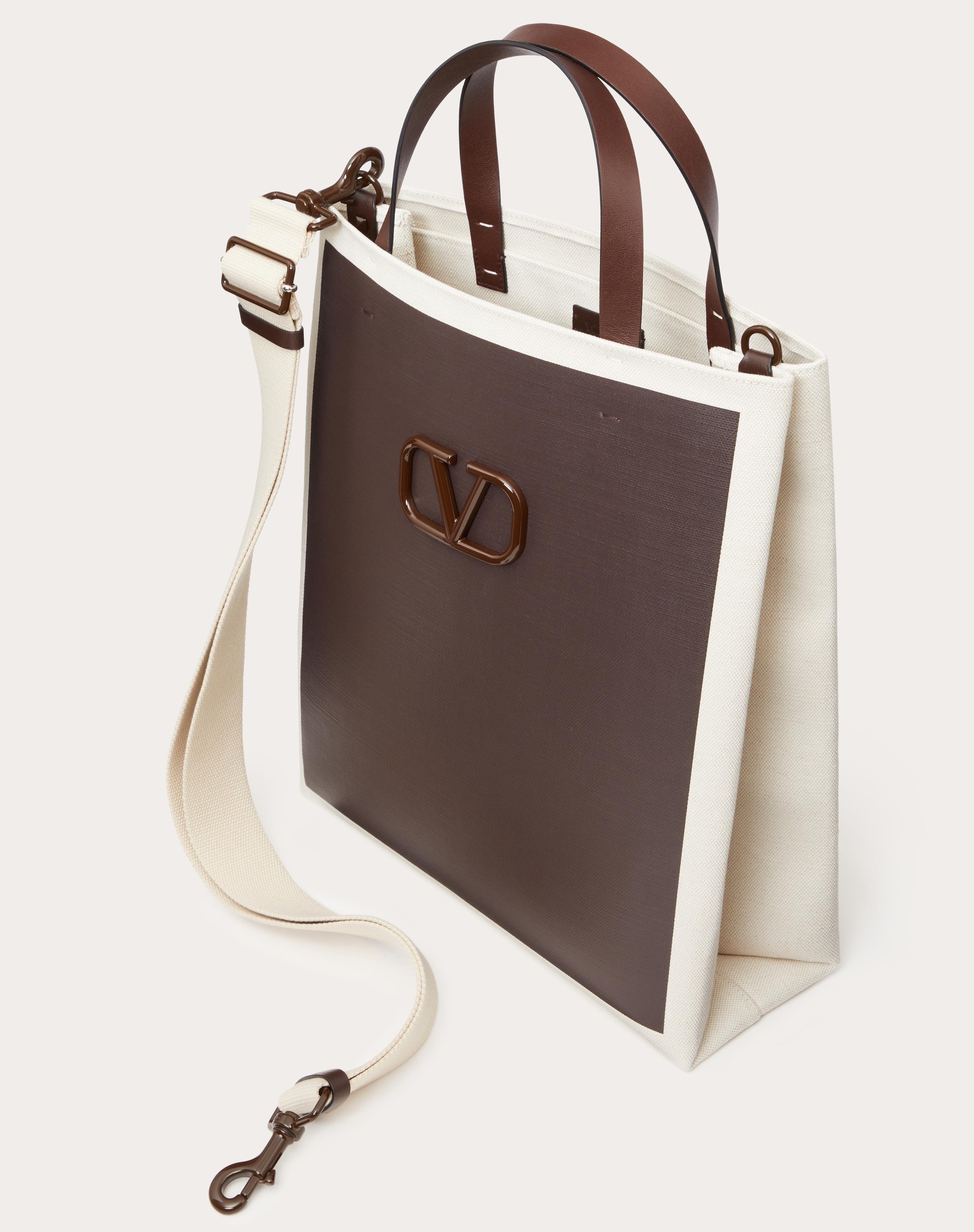 VLOGO SIGNATURE CANVAS SHOPPING BAG - 6