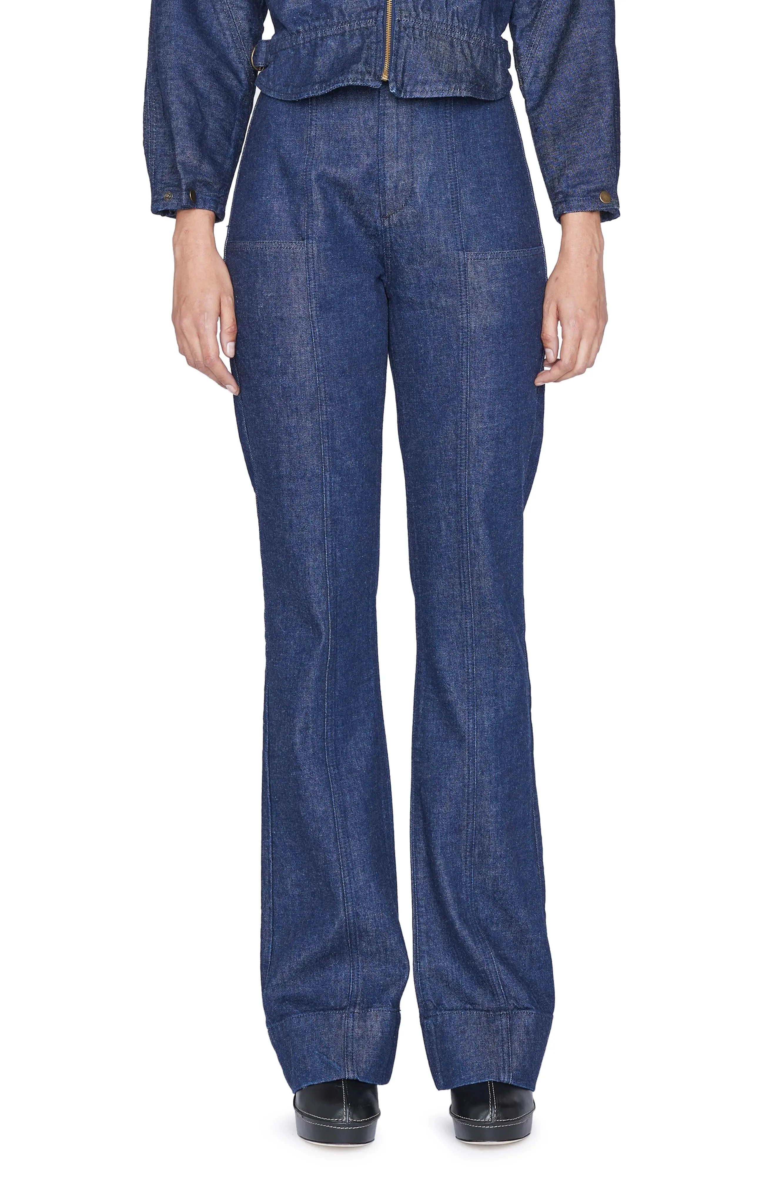 Seamed Bootcut Jeans - 1