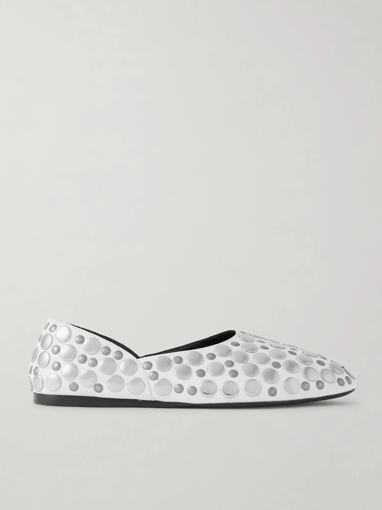 Jane Studded Leather Flats - 1