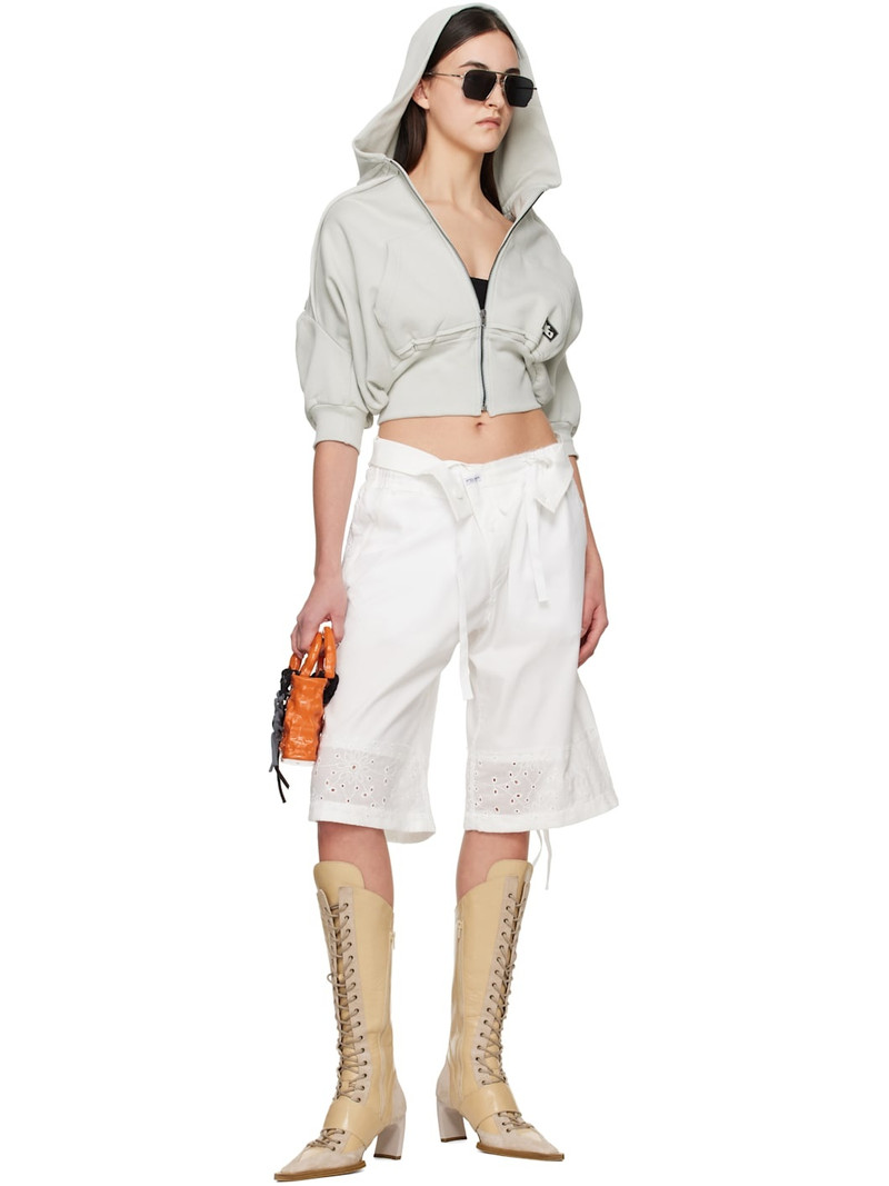 OTTOLINGER White Baggy Cargo Shorts outlook
