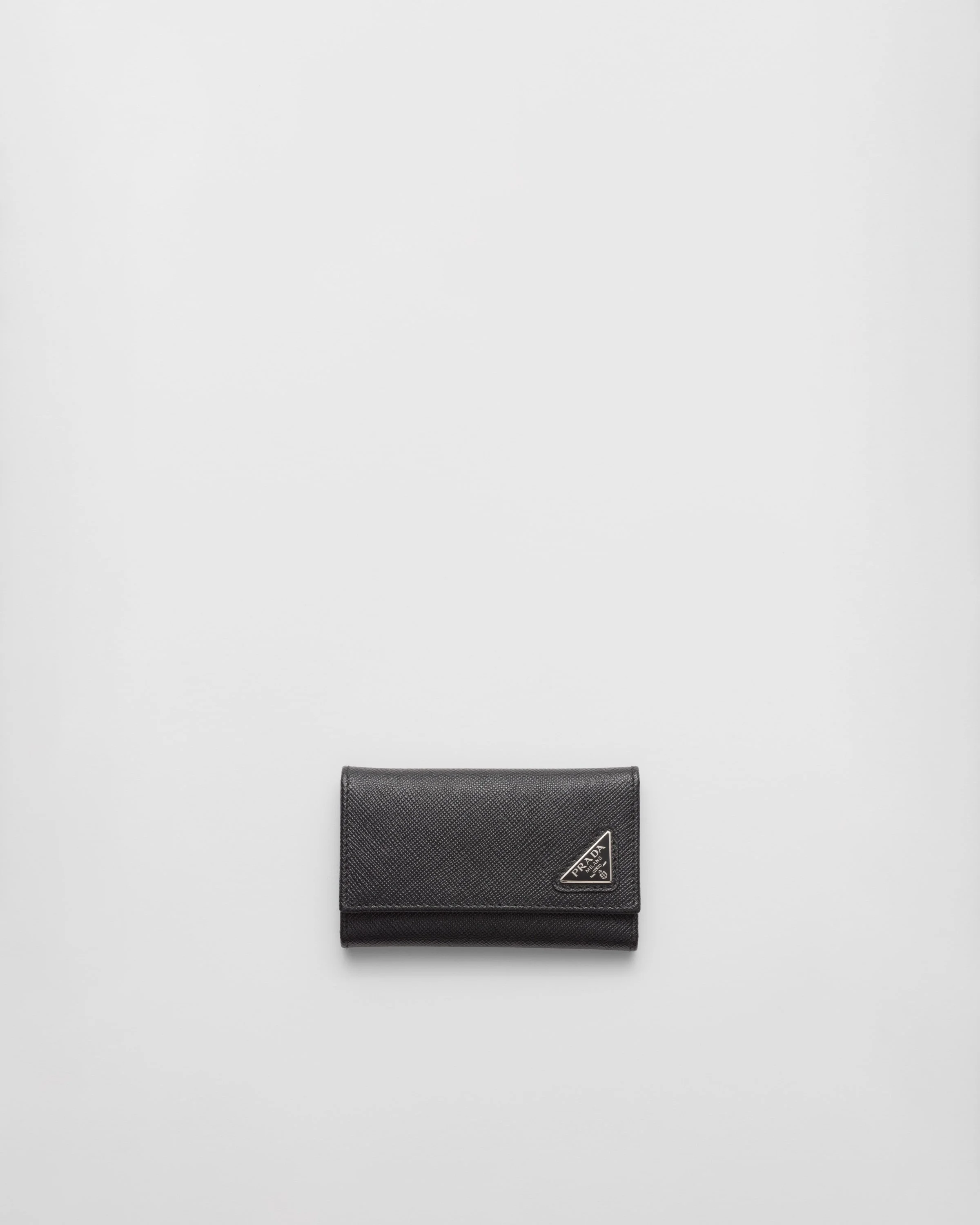 Saffiano leather key case - 1